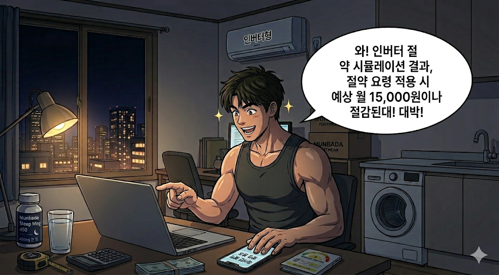 이제 절약만 해야하는 문바다 모든 절약행동을 습관화하는 중이다.