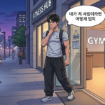 옷차림이 이상한 사람을 본 문바다이다. 어떻게 입어야했을지 고민을 해본다