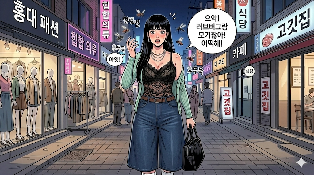 러브버그와 모기한테 고통받는 문수니 캐릭터이다.