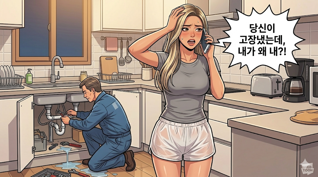 세입자인 세일즈니는 잘 몰라서 집주인 말대로 할려고 한다.