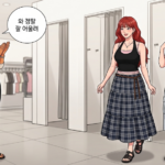 spa 브랜드 세일을 맞아 쇼핑을 하러 간 캐릭터들 얼떨결에 친해진 셋이다.