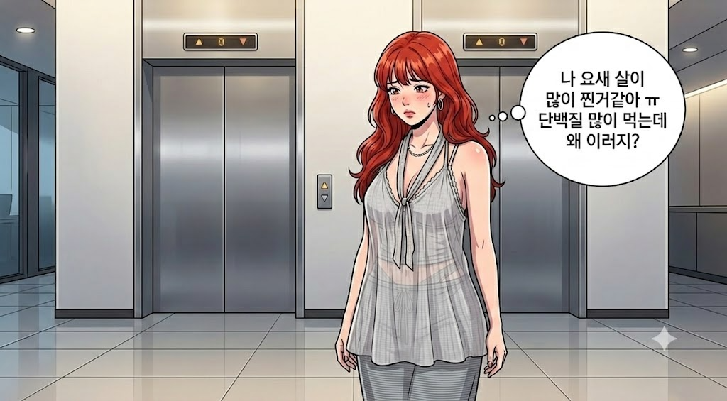 요즘 배가 나온거 같아 슬픈 가림이다.