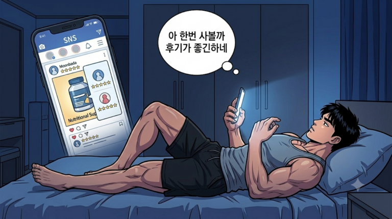 sns 속 과대광고 영양제를 보는 문바다 오늘도 혹 하는중이다.